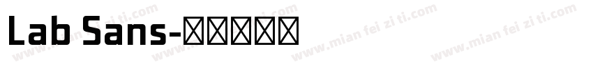 Lab Sans字体转换